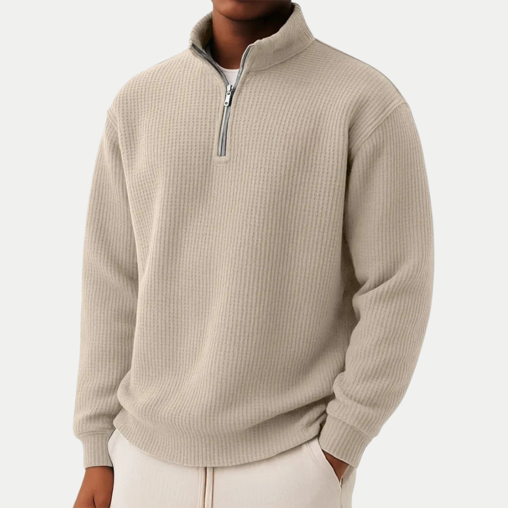 Shachar - Casual Zip-Up Sweater