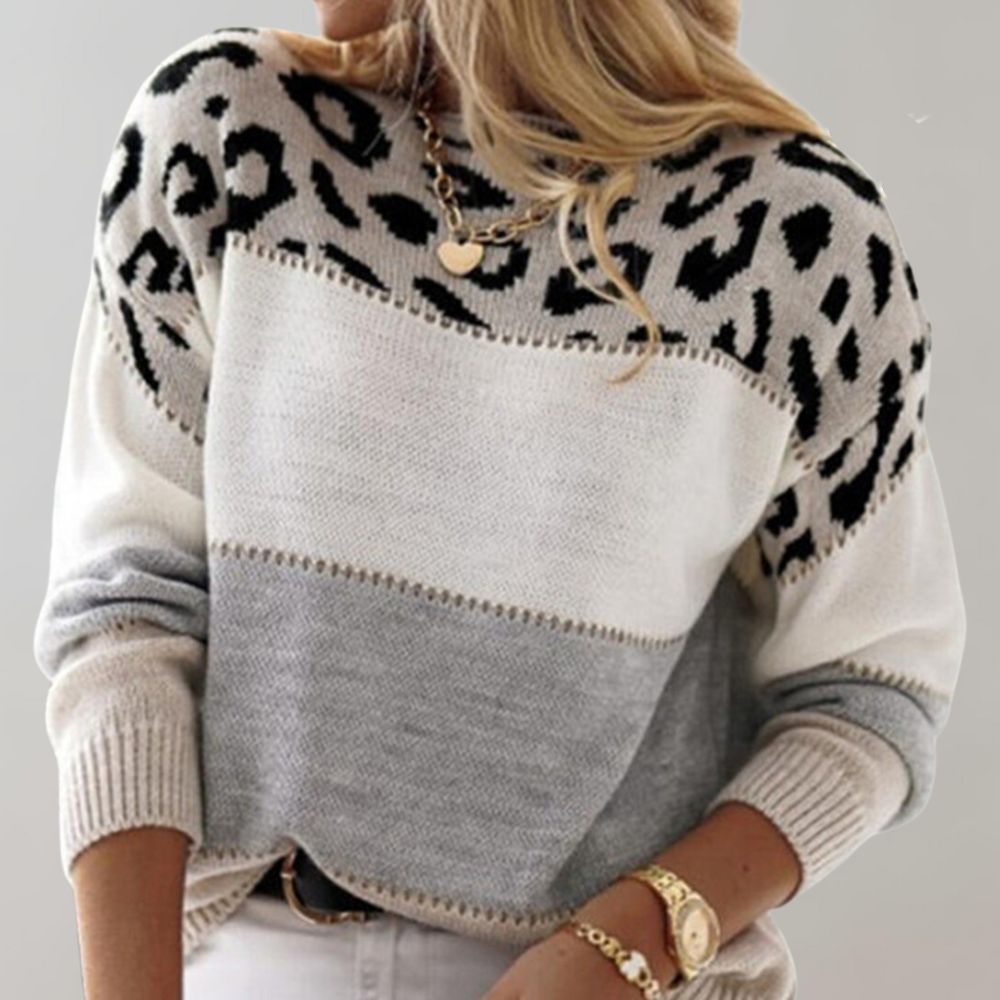 Ophelia | Elegant Leopard Sweater