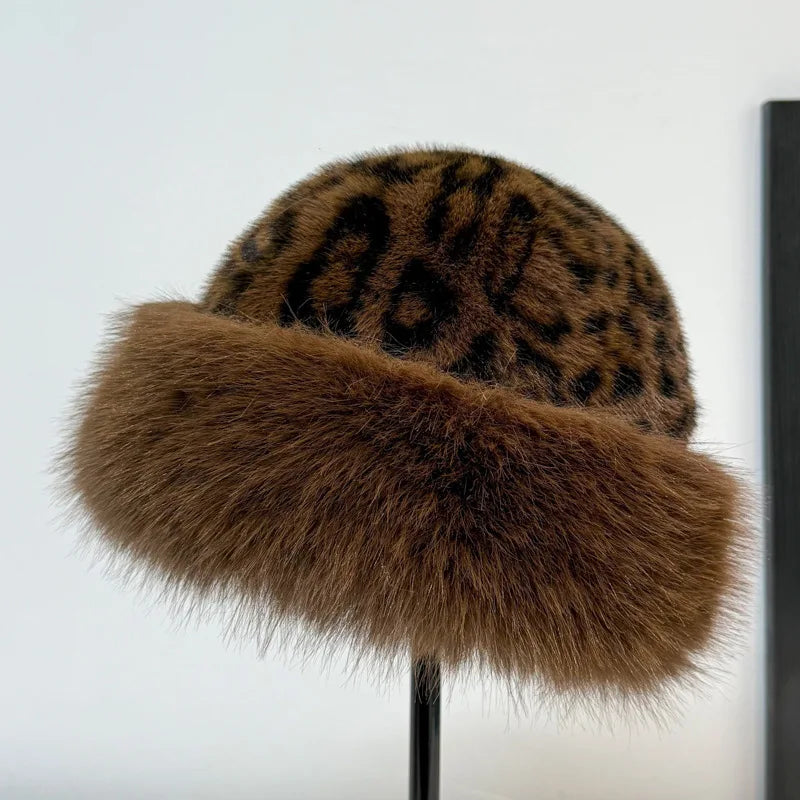 Amarah™ Leopard Print Faux Fur Hat