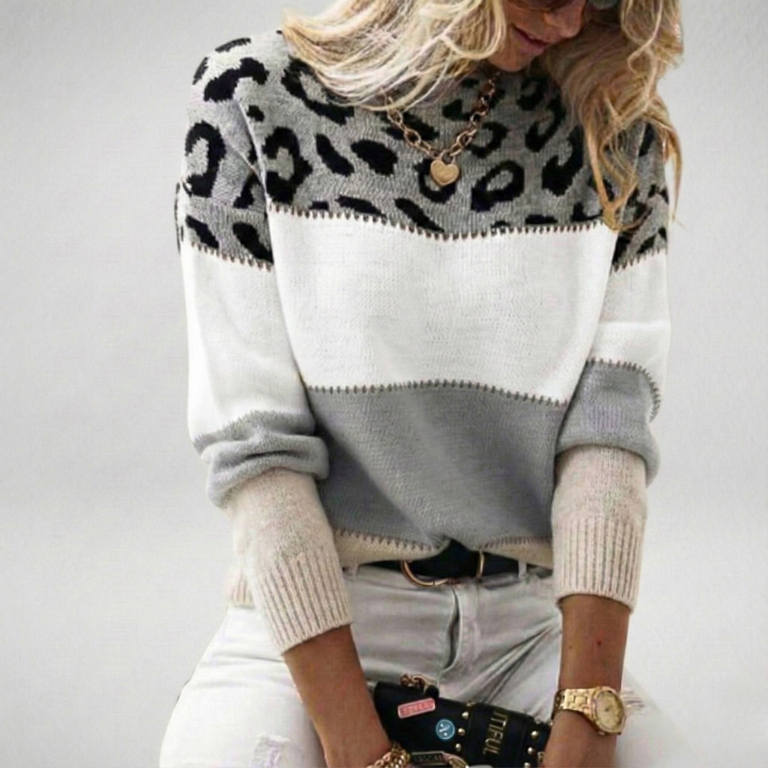 Ophelia | Elegant Leopard Sweater