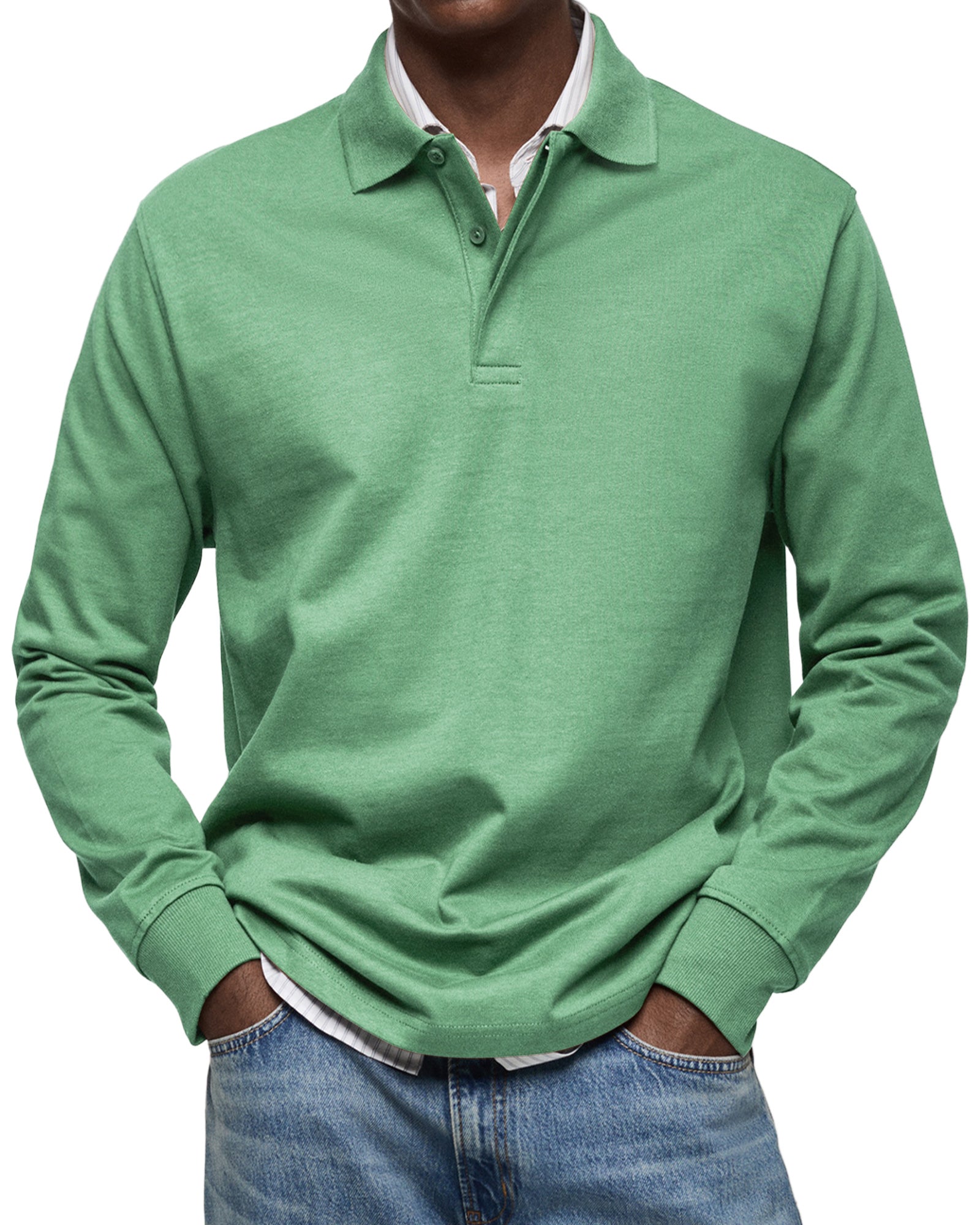 Jason | The Long-Sleeve Luxury Polo